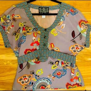 James Coviello Kimono Top Sz 12